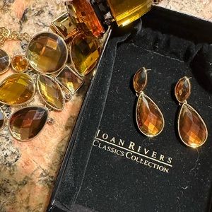 Joan Rivers statement jewelry set. 3 pieces